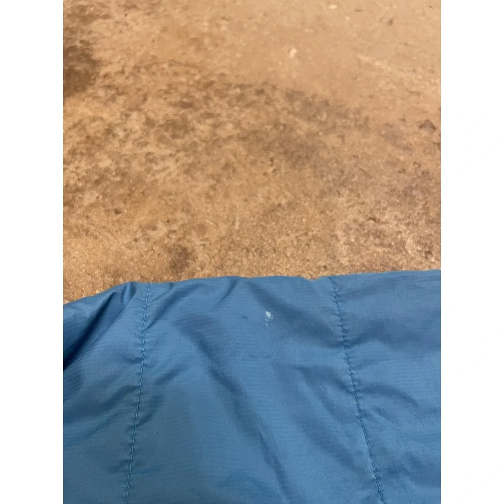 The North Face Jacket Mens Medium Blue Black‎ Quilted Insulated Full Zip Hiking